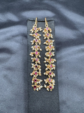 Ruby with pearls elegant matilu