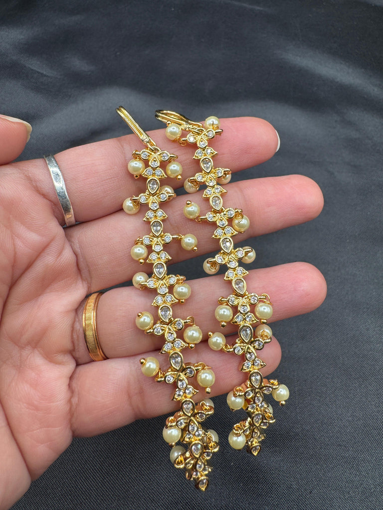 CZ Stone with pearls matilu