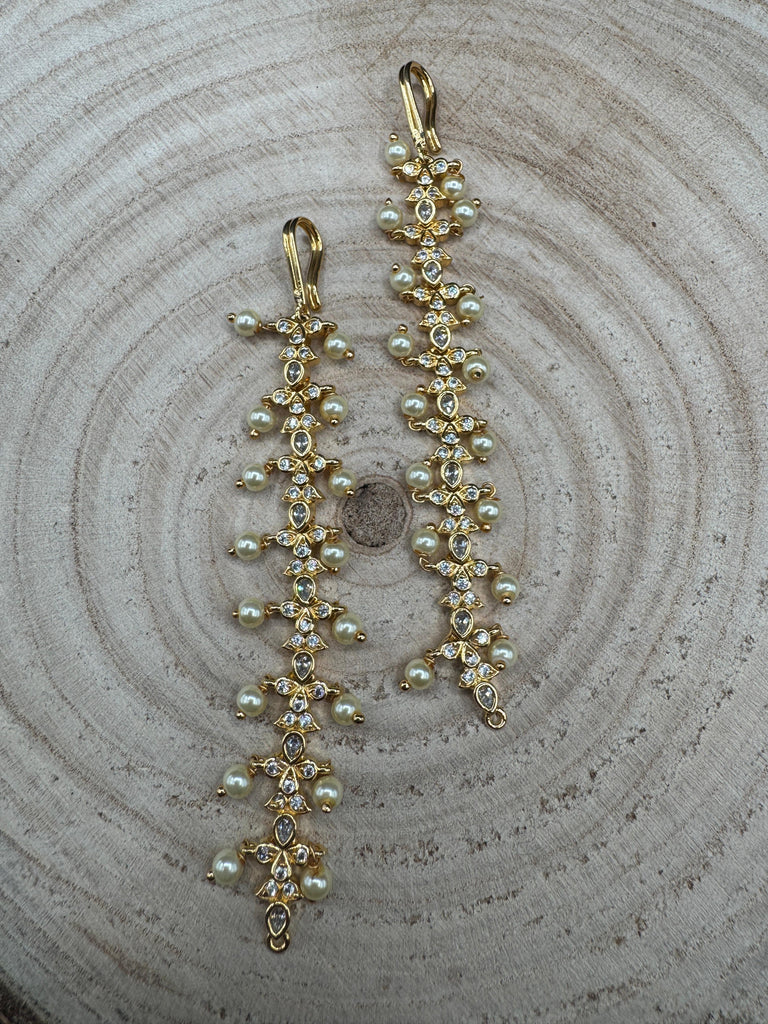 CZ Stone with pearls matilu