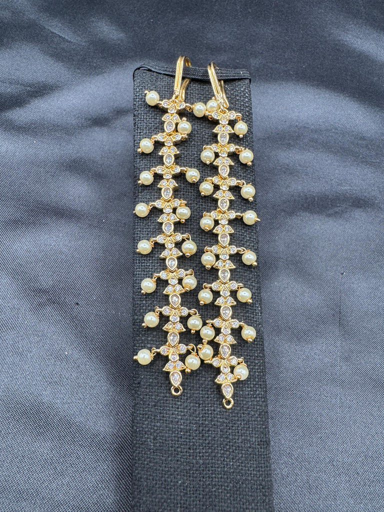 CZ Stone with pearls matilu