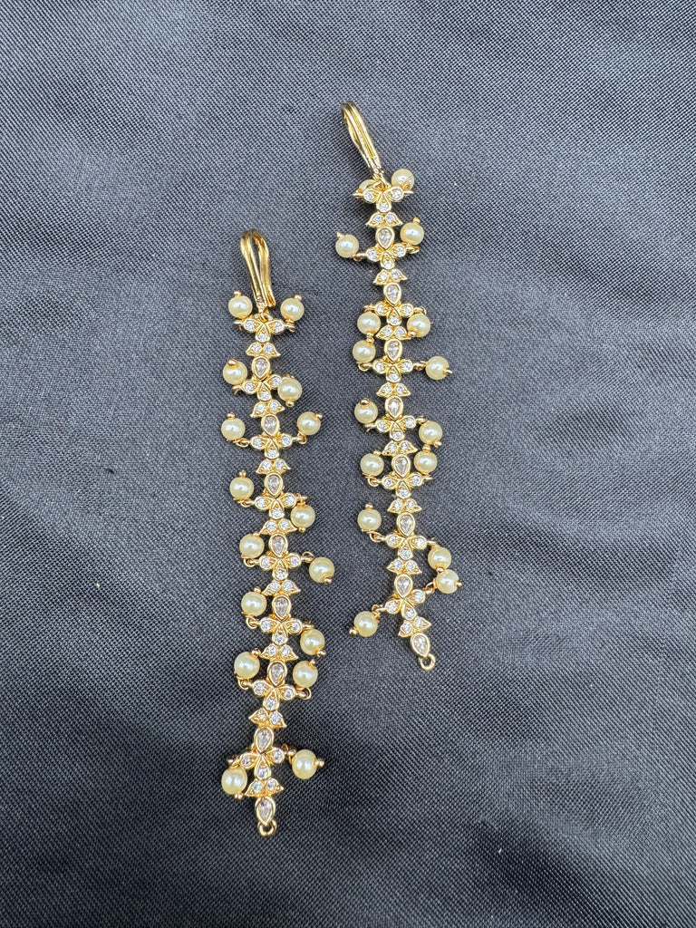 CZ Stone with pearls matilu