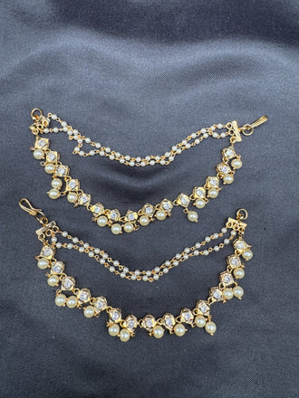 CZ stones with pearls Champaswaralu