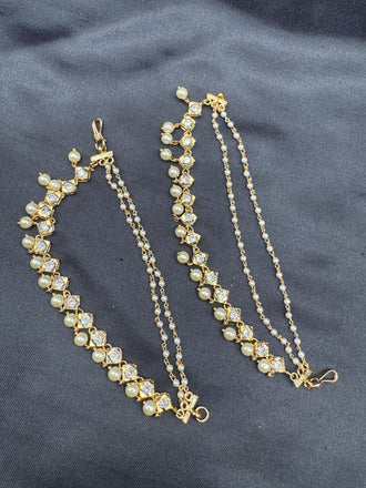 CZ stones with pearls Champaswaralu