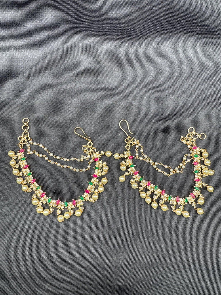 Pearls with multicolor Stones Champaswaralu