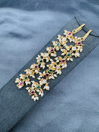 Multicolor Stones with pearls elegant matilu