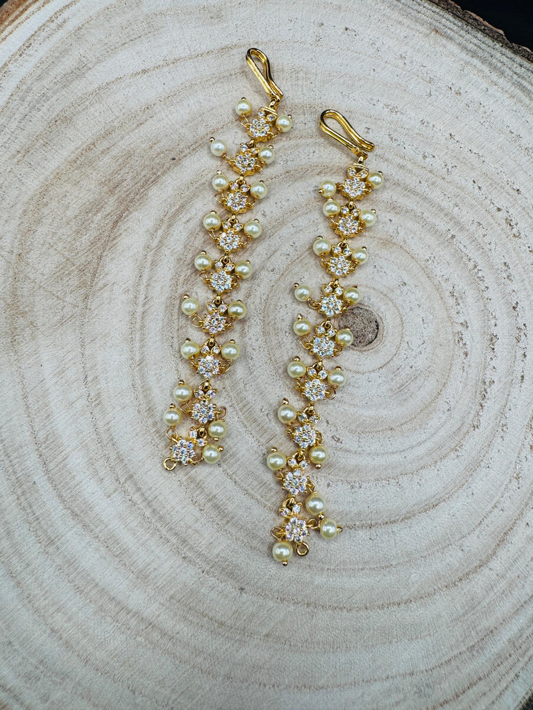 CZ Stones with pearls matilu