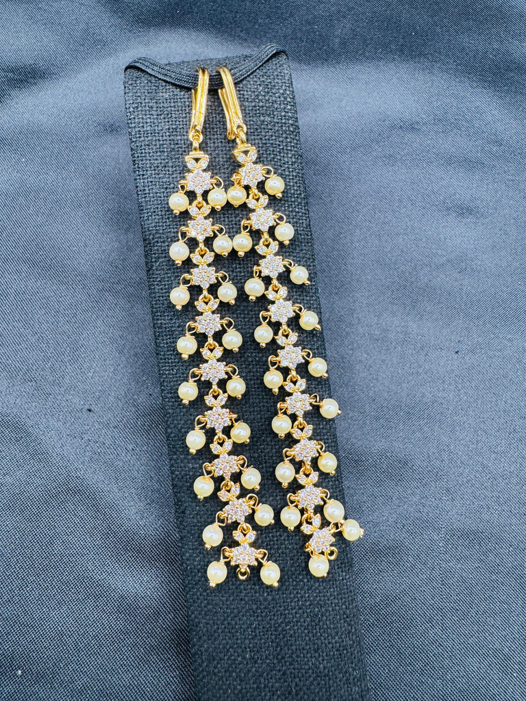 CZ Stones with pearls matilu