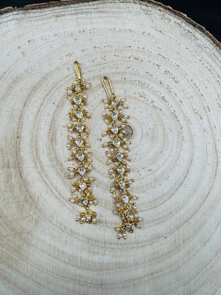 CZ stones with pearls matilu