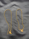 Plain gold balls set of two ankles