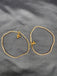 Gold with CZ stones set of 2 Anklets