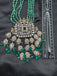 Emerald strawberry beads with Mossanite stones grand pendant with matching jewelry