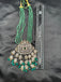 Emerald strawberry beads with Mossanite stones grand pendant with matching jewelry