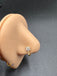 Small flower stones pressing nose pins