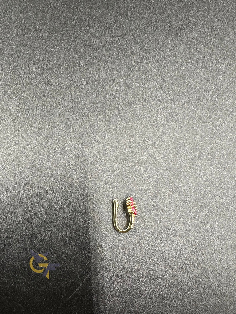 Small flower stones pressing nose pins