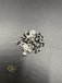 Pure Silver black diamond beads anklets