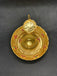 Cute leaf design multicolor stones kumkum and turmeric box - Globus Fashions