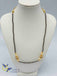 Single line black diamond beads chain with cz stones balls and pearls
