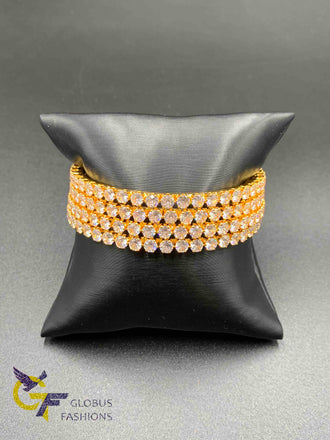 Set of four cz Stones Bangles