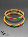 Multicolor stones set of two bangles