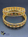 Traditional look multicolor stones flower design bangles