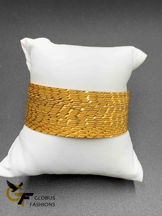Set of 24 gold self design bangles