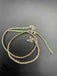 Green color Stones silver anklets