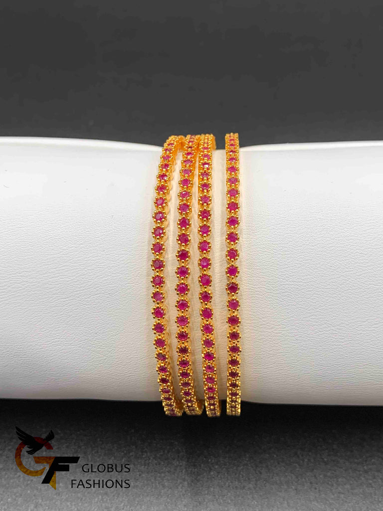Cute ruby stones bangles
