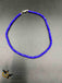 Dark blue Crystal beads single anklet
