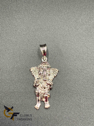 Full silver color lord Ganapathy pendant