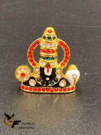 Multicolor stones Balaji face idol