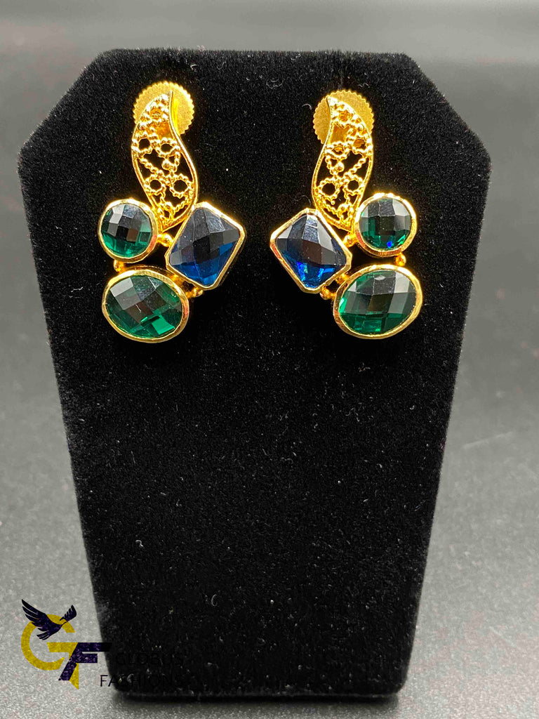 Beautiful multicolor stones earrings