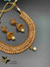 Rose gold polki stones necklace set