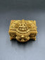 Traditional antique look Lakshmi and elephants carving kumkum box
