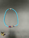 Light blue beads single anklet