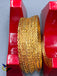 Plain gold zigzag design set of 24 bangles