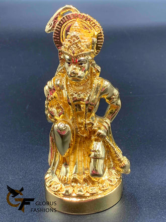 Full gold lord Anjaneya Swami God idol
