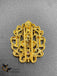 Traditional look Lakshmi print with cz stones and ruby stones hair clip