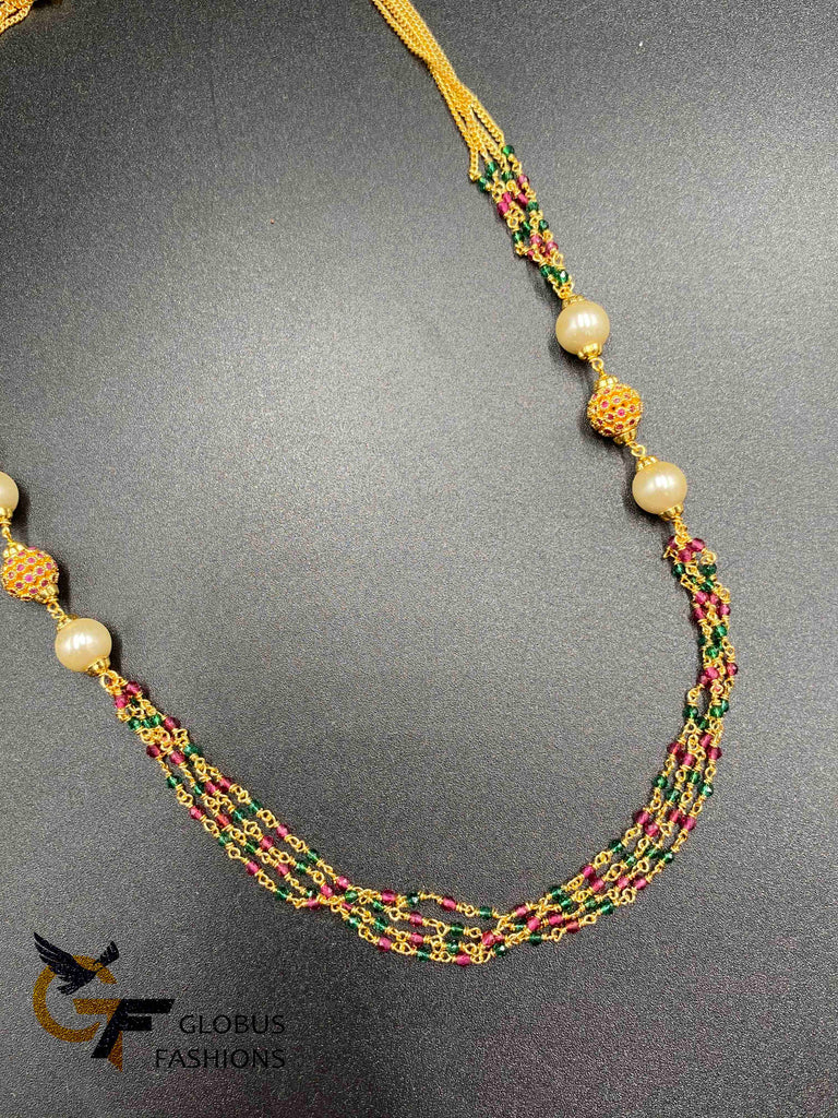 Multiple string multicolor Beads Chain