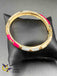 Multicolor hand painted front open single bangle