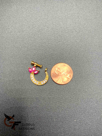 Cz stones, Ruby and multicolor stones nose rings