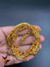 Plain gold with simple design anklets