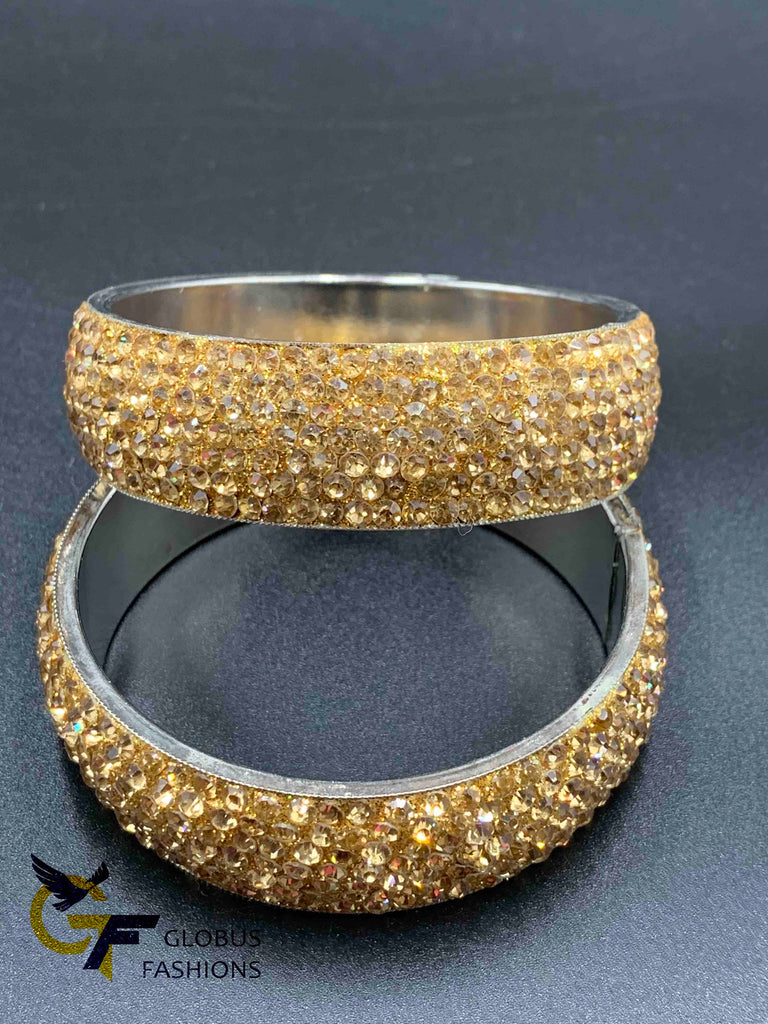 Gold stones kada bangles
