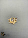 Cz stones and pearls bird design pressing nose ring