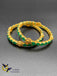 Beautiful emerald stones with cz stones Bangles