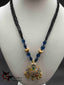 Black Diamond beads chain with navarathna Stones pendant