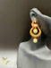 Beautiful and traditional look peacock design chandbali earrings