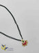 Black diamond beads chain with cute kundan stones pendant