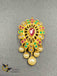 Nice multicolor stones with cz stones hair clip