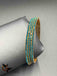 Bright sea green stones set of four bangles