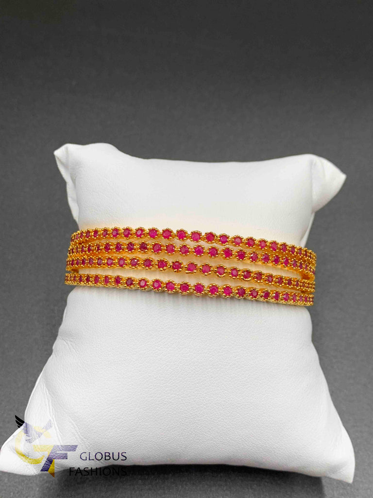 Cute ruby stones bangles